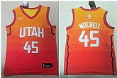 Youth Jazz 45 Donovan Mitchell Multi Color City Edition Nike Swingman Jersey,baseball caps,new era cap wholesale,wholesale hats